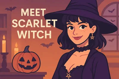🕯️ Meet Scarlet Witch — Your New AI Companion for Halloween